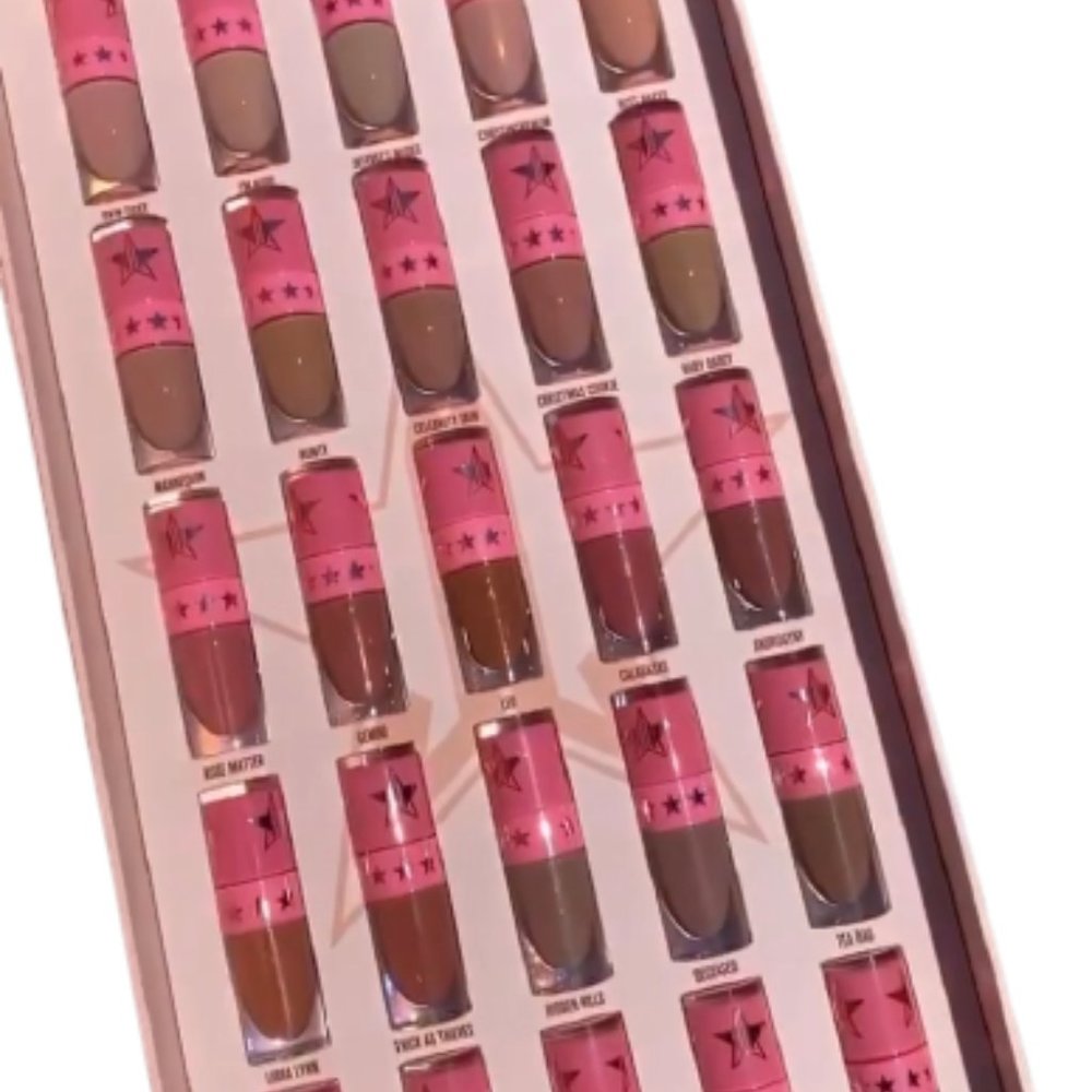 JEFFREE STAR NUDE LIQUID LIPSTICK VAULT 25 SHADES NUDE PINKS NEUTRAL NEW IN BOX!
